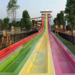 Fade Resistant Mat Racer Water Slide Fiberglass Racer Water Slide 12m Height