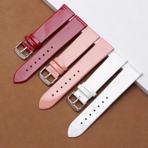 Wholesale ALK Genuine Leather Watch Band Shine Bracelet Strap pin buckle Watchband accessories for brand women watches 14mm 16mm 1 from china suppliers