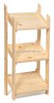 Retail Floor Standing Wooden Bread Display Stand For Bakery Store / Food Shops