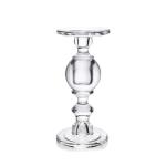 Vintage Style 30cm Tall Glass Candle Holders Different Size Set Of 3