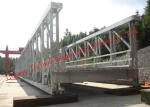 Single Lane Galvanized Steel Bridge Prefabricated Modular 20ton 40ton Truck Load
