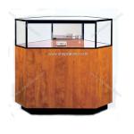 Luxury modern wood body showroom glass jewelry display cabinet