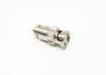 Nickel Plated BNC Male Plug Coax Connectors 500 Cycles Durability