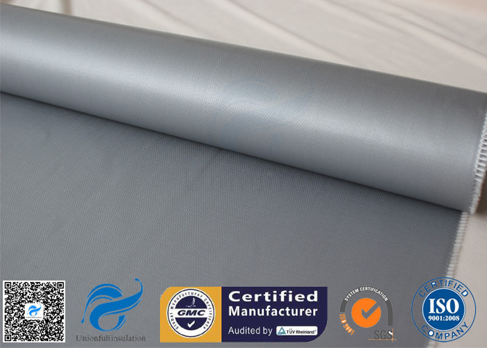 Grey 0.5mm 510g Silicone Coated Fiberglass Fabric For Expansion Joint