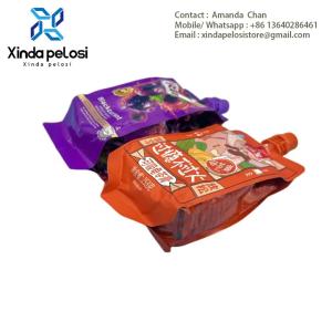 Wholesale Customized Bags Leakproof Aluminum Foil Stand Up Food Pouches For Liquid Water With Spout Packaging from china suppliers