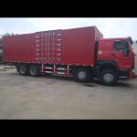 Small Cargo Truck 336HP 371HP 8x4 12 Tires Stake Side Wall Box Cargo Truck