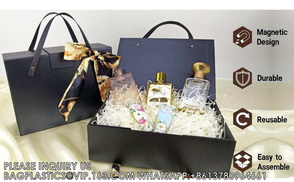 Gift Box With Lids And Handles, Magnetic And Portable Gift Box For Men And Women, Perfect Large Gift Box For Presents