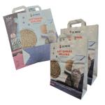 Eco Friendly 5Litres 15Ibs Cat Litter Stand Up Pouches Cat Litter Sand Packing