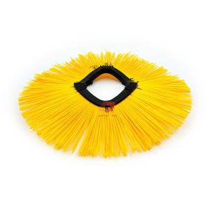 Wholesale Jet Broom Convoluted Wafer Road Sweeper Brushes Polypropylene Bristle Yellow from china suppliers