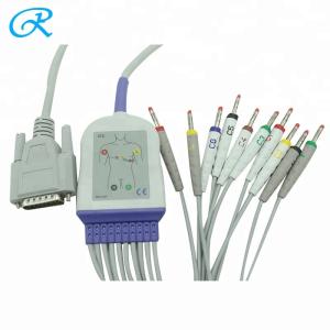 Wholesale Nikon Kohden Edan Mortara 15 Pin Ekg Machine Patient Cable from china suppliers