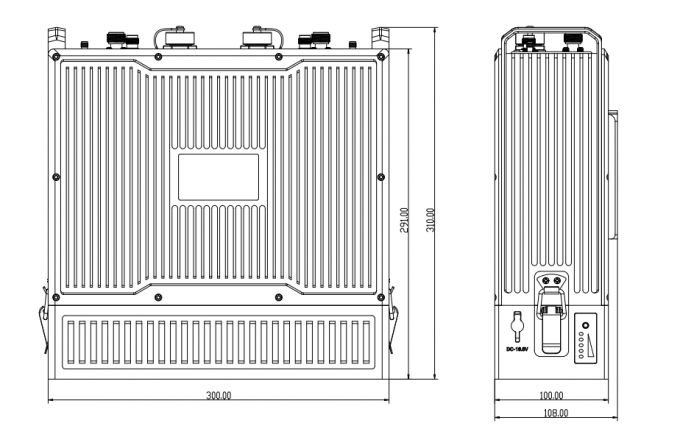 Rugged IP MESH Radio & 4G-LTE Base Station 40dBm High Power AES256 Encryption GPS/BD WIFI IP66 0