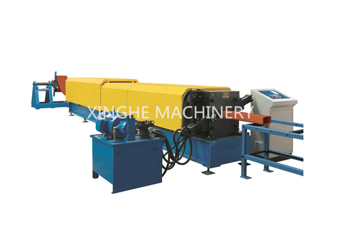 Frequency Control Downspout Roll Forming Machine With Hydraulic Cutting Machine