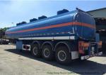 Tri Axle Oil Fuel Petrol Diesel Tank Semi Trailer 5 Compartments 45m3 For
