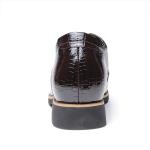 Stealth Increase 6cm Elevator Men Shoes Genuine Leather Black Lace Up Dress