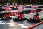 Kids Electric Go Kart with 4 Wheels , Single Hydraulic Disc Brake Pedal Go Kart