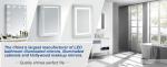 Vanity Lighted Wall Mounted Hollywood Mirror Touch Screen Bathroom Makeup Mirror