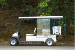 Wholesale Safety Low Speed Electric Car Golf Cart , 2 Seater Golf Cart PP Material from china suppliers