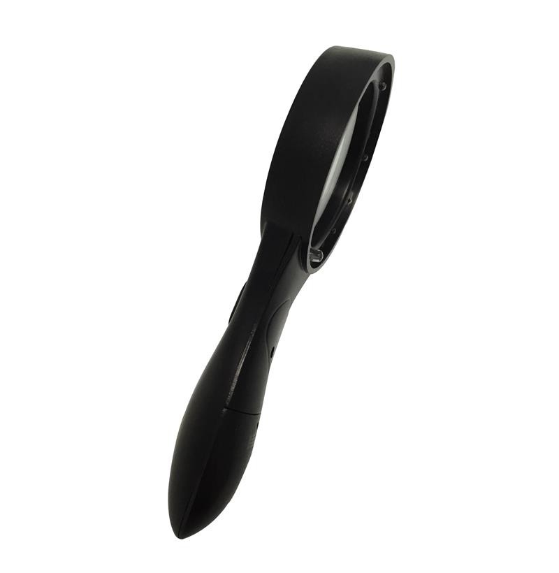 Anti Static ESD Safe Handheld Magnifier 62mm Dia. Lens 5X LED Light 2 Batteries Needed