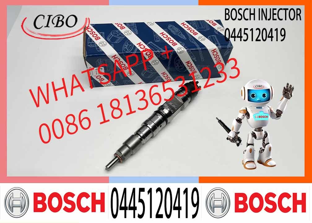 Diesel Fuel Injector Common Rail Injector Assembly 0445120420 0445120419 0445120421 for Diesel Engine
