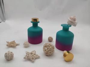 China Colored Cosmetic Glass Bottles Shockproof Aroma Reed Diffuser Bottle on sale