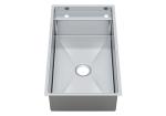 Luxurious Single Bowl Bathroom Sink Commercial Grade Brushed Finish
