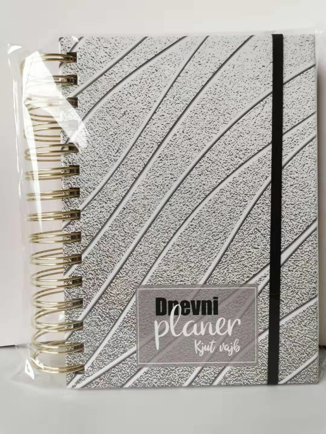 Luxury A5 Printing Small Spiral Notebook Custom Design School PP Diary