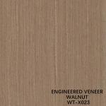 Reconstituted Black Walnut Wood Veneer X023 Straight Grain For Cabinet Face