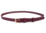 1.8cm Slim Womens Genuine Leather Belt With Hollow