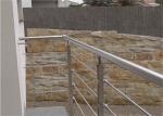 Exterior Upper Floor Stainless Steel Tube Railing , Stainless Steel Verandah