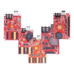Outdoor 3 Sided Led Display Control Card P5 For Taxi Roof Advertising Signs
