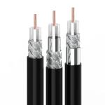 ISO9001 CCTV Coaxial Cable AL CU Braided For Antenna System