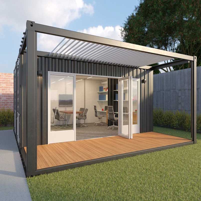 Zontop China Prefabricated 20 / Ft 40FT Modular Steel Structure Shipping Container House