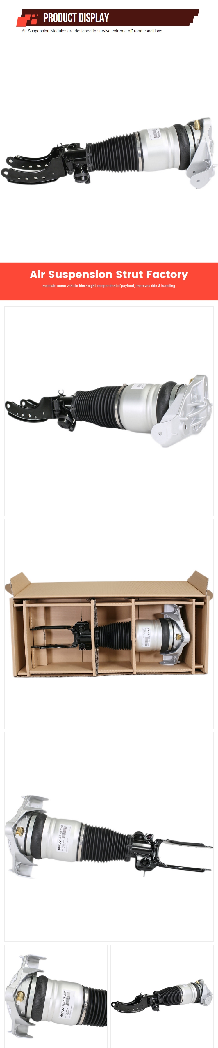 Front Air Shock Absorber Suspension For Porsche Cayenne 955 Audi Q7 4L VW Touareg 7L8616039 7L8616040D 95534303421 95534
