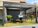 Gazebo Garden Waterproof Louvered Roof Gazebo Sunshade Gazebos
