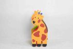 Giraffe Shape Kids Toy Storage Organizer , Plastic Toy Storage Bins Shelf