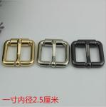 Bag Parts Accessories Zinc Alloy Shiny Gold 25 MM Roll Pin Belt Buckle For Sales