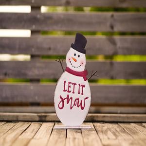 Wholesale Handmade Metal Outdoor Snowman Ornaments Stakes For Christmas Decoration from china suppliers