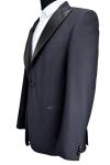 Trendy High Class Mens Slim Fit Suit Blazer Black Business Wedding Person