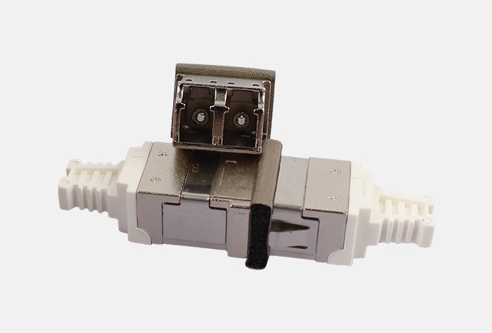 700 2 SM MM DX LC LC Fiber Coupler Metal Adapter Without Flange