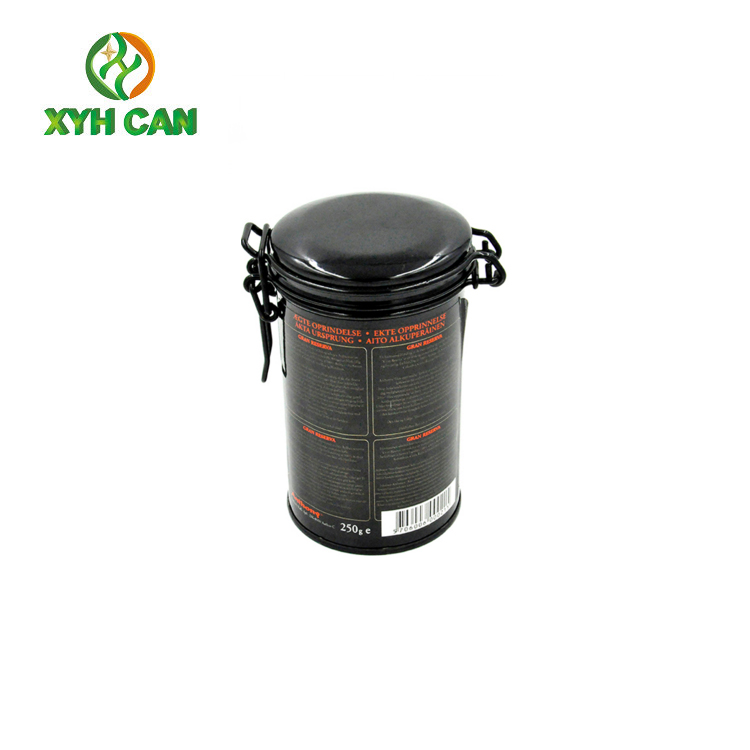 Coffee Tin Can Food Grade Certificate Metal Round Box for Instant Coffee Powder coffee bean