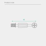 Jh-2083 Steel Minifix Spreading Bolts 40mm Furniture Hardware For Kd Furniture