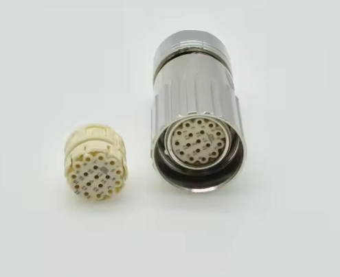 M23 Servo Motor Connector with 8PIN 12PIN 17PIN Configuration and Crimp/Solder Termination for 1000V Applications