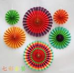 Custom silver folding fan festival festive supplies paper fan Birthday party