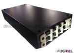 Small Interior Optic Fiber Terminal Box Black 8 Ports 2 Inlets Fiber Entry