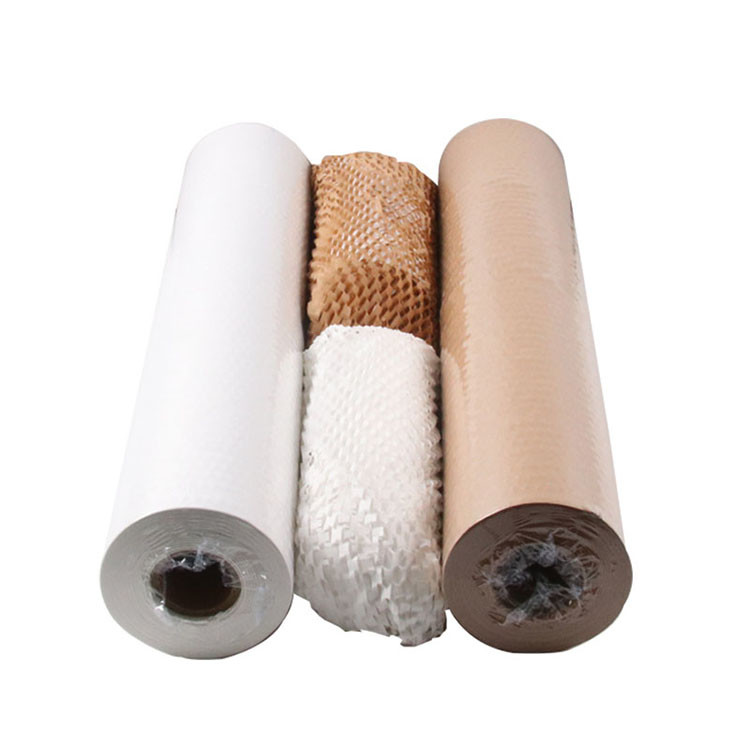 45CM*30M Bamboo Pulp Recycled Materials Honeycomb Paper For Wine Box Packaging