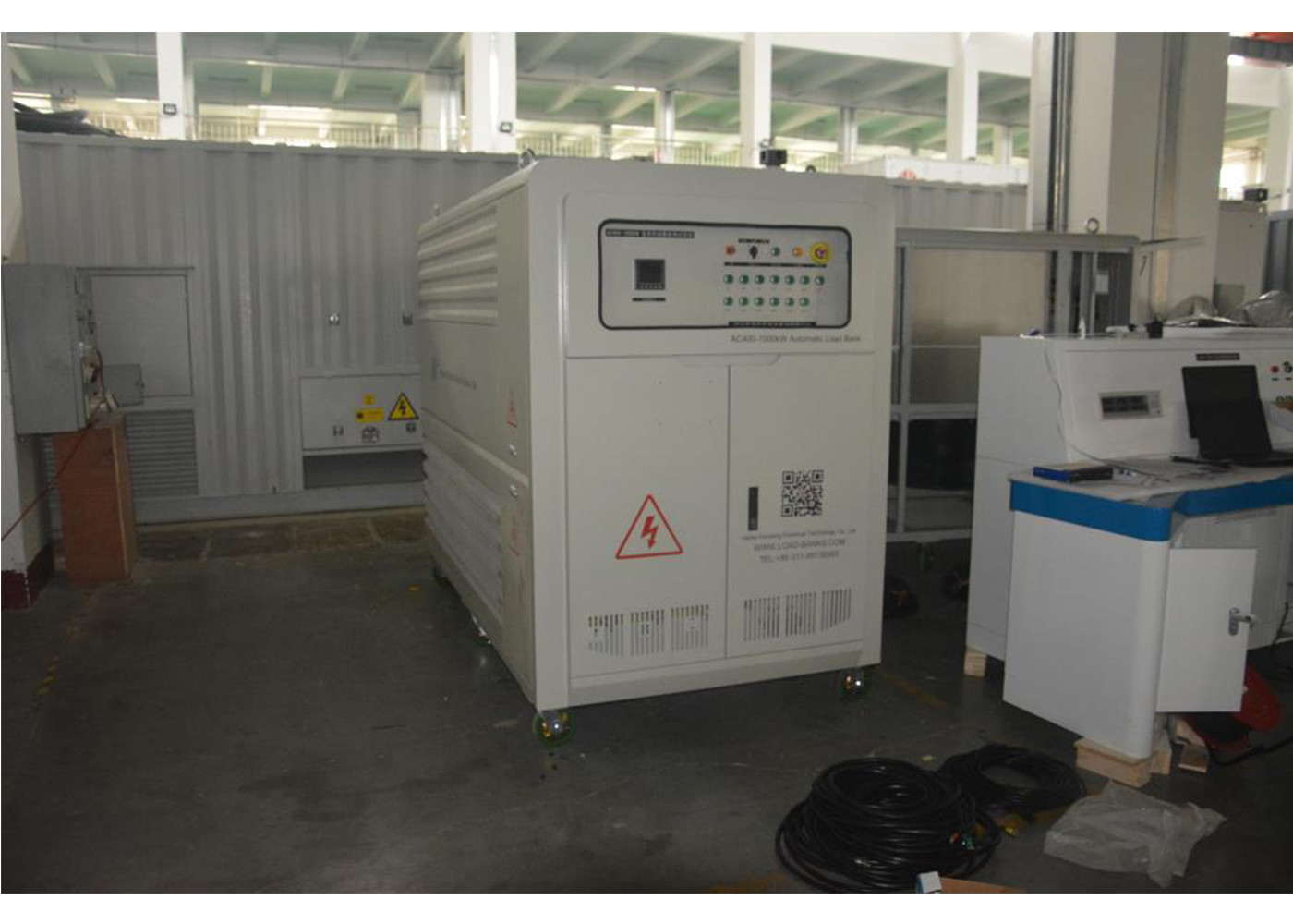 Metal Alloy Dummy Load Bank Cabinet 900 KW Portable Resistive Load Bank