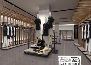 Wholesale Luxury Clothing Store Display Racks With Shelves , Dress Shop Display Stands from china suppliers