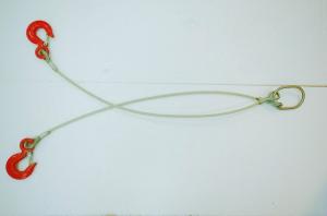 Wholesale EN 13414-1 22mm Double Leg Steel Wire Rope Sling Assembly from china suppliers