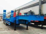 4 Axle low bed semi trailer 80 ton low load trailers