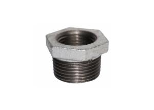 Wholesale Galvanized Hexagon Plumbing Pipe Fittings , Male / Female Pipe Reducer Bushing NPT from china suppliers